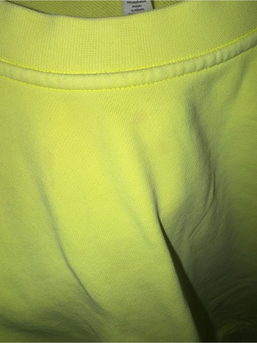 lululemon athletica Neon Yellow Pullover Sweatshirt